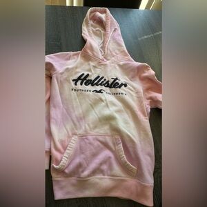 Pink and yellow Hollister hoodie